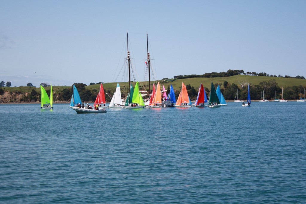 Jane Gifford and Team Sailing at Algies Bay - Interdominion Schools Team Sailing Championships © Kirsty Laws